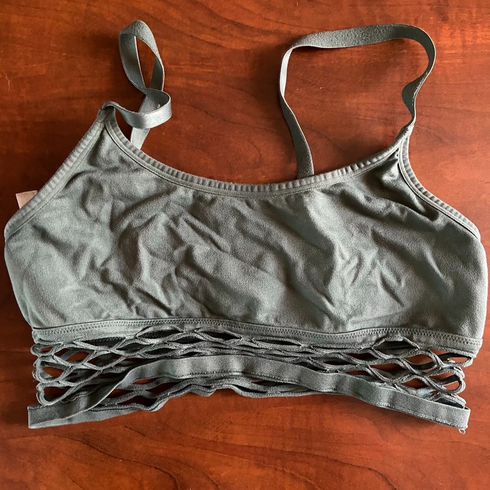Victoria's Secret Green Mesh Bralette Size L